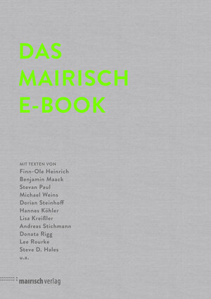 Buchcover Das mairisch E-Book | Finn-Ole Heinrich | EAN 9783938539866 | ISBN 3-938539-86-0 | ISBN 978-3-938539-86-6