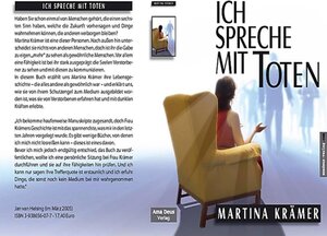 Buchcover Ich spreche mit Toten | Martina Krämer | EAN 9783938656075 | ISBN 3-938656-07-7 | ISBN 978-3-938656-07-5