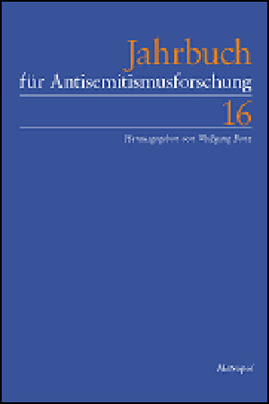 Buchcover Jahrbuch für Antisemitismusforschung 16 (2007)  | EAN 9783938690710 | ISBN 3-938690-71-2 | ISBN 978-3-938690-71-0