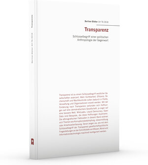 Buchcover Transparenz  | EAN 9783938714584 | ISBN 3-938714-58-1 | ISBN 978-3-938714-58-4