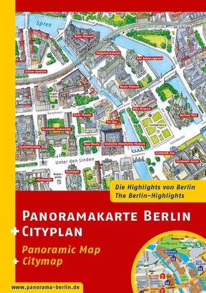 Buchcover Panoramakarte Berlin + Cityplan | Theres Weishappel | EAN 9783938753170 | ISBN 3-938753-17-X | ISBN 978-3-938753-17-0