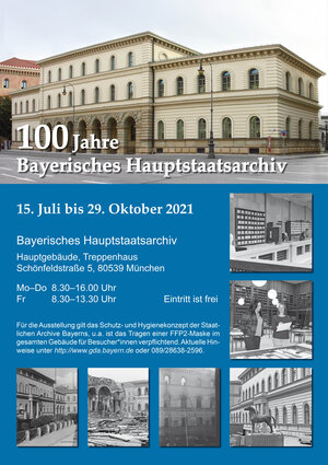 Buchcover 100 Jahre Bayerisches Hauptstaatsarchiv | Bernhard Grau | EAN 9783938831755 | ISBN 3-938831-75-8 | ISBN 978-3-938831-75-5