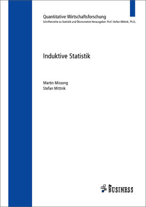 Buchcover Induktive Statistik | Stefan Mittnik | EAN 9783939000006 | ISBN 3-939000-00-0 | ISBN 978-3-939000-00-6