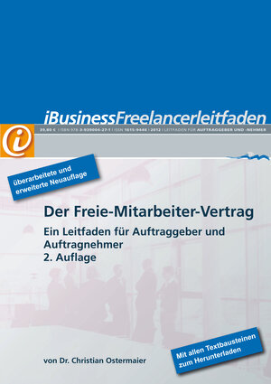Buchcover iBusiness Freelancer-Leitfaden | Christian Ostermaier | EAN 9783939004271 | ISBN 3-939004-27-8 | ISBN 978-3-939004-27-1