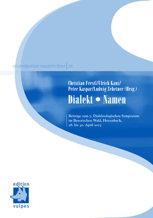 Buchcover Dialekt • Namen  | EAN 9783939112327 | ISBN 3-939112-32-1 | ISBN 978-3-939112-32-7
