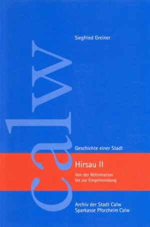 Buchcover Hirsau II | Siegfried Greiner | EAN 9783939148012 | ISBN 3-939148-01-6 | ISBN 978-3-939148-01-2