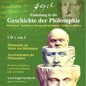 Buchcover G.W.F. Hegel: Einleitung in die Geschichte der Philosophie (Hörbuch, 5 Audio-CDs) | Georg W.F. Hegel | EAN 9783939194194 | ISBN 3-939194-19-0 | ISBN 978-3-939194-19-4