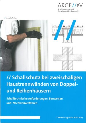 Buchcover Schallschutz bei zweischaligen Haustrennwänden von Doppel- und Reihenhäusern | Klaus Focke | EAN 9783939268451 | ISBN 3-939268-45-3 | ISBN 978-3-939268-45-1