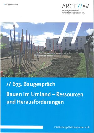 Buchcover 637. Baugespräch - Bauen im Umland | Dietmar Walberg | EAN 9783939268499 | ISBN 3-939268-49-6 | ISBN 978-3-939268-49-9
