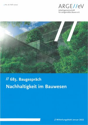 Buchcover Nachhhaltigkeit im Bauwesen | Dietmar Walberg | EAN 9783939268635 | ISBN 3-939268-63-1 | ISBN 978-3-939268-63-5
