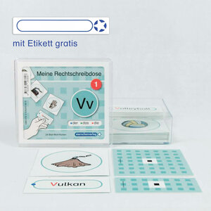 Buchcover Meine Rechtschreibdose 1 V/v-Wörter - Jetzt neu mit Etikett zum Beschriften | Katrin Langhans | EAN 9783939293606 | ISBN 3-939293-60-1 | ISBN 978-3-939293-60-6
