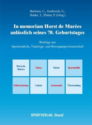 Buchcover In Memoriam Horst de Marées anlässlich seines 70. Geburtstages  | EAN 9783939390022 | ISBN 3-939390-02-X | ISBN 978-3-939390-02-2