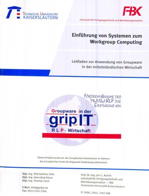 Buchcover Leitfaden zur Anwendung von Groupware in der mittelständischen Wirtschaft / Einführung von Systemen zum Workgroup-Computing | Günther Orth | EAN 9783939432234 | ISBN 3-939432-23-7 | ISBN 978-3-939432-23-4