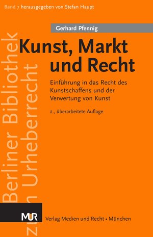 Buchcover Kunst, Markt und Recht | Gerhard Pfennig | EAN 9783939438236 | ISBN 3-939438-23-5 | ISBN 978-3-939438-23-6