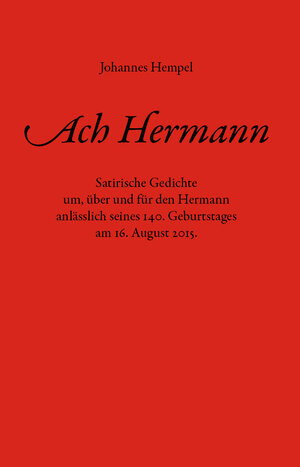 Buchcover Ach Hermann | Johannes Hempel | EAN 9783939486183 | ISBN 3-939486-18-3 | ISBN 978-3-939486-18-3