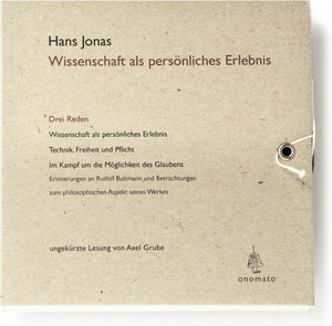 Buchcover Wissenschaft als persönliches Erlebnis | Hans Jonas | EAN 9783939511533 | ISBN 3-939511-53-6 | ISBN 978-3-939511-53-3