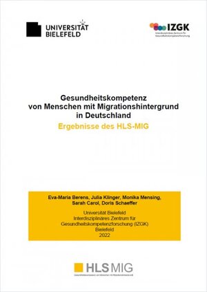 Buchcover Gesundheitskompetenz von Menschen mit Migrationshintergrund in Deutschland | Eva-Maria Berens | EAN 9783939574774 | ISBN 3-939574-77-5 | ISBN 978-3-939574-77-4