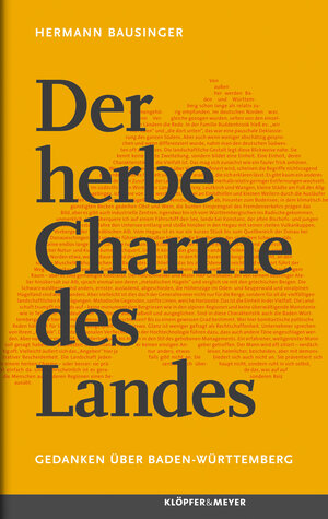 Buchcover Der herbe Charme des Landes | Hermann Bausinger | EAN 9783940086983 | ISBN 3-940086-98-3 | ISBN 978-3-940086-98-3