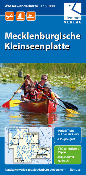 Buchcover Wasserwanderkarte Mecklenburgische Kleinseenplatte  | EAN 9783940175052 | ISBN 3-940175-05-6 | ISBN 978-3-940175-05-2