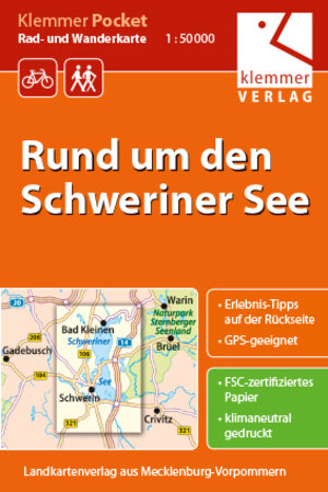 Buchcover Klemmer Pocket Rad- und Wanderkarte Rund um den Schweriner See  | EAN 9783940175465 | ISBN 3-940175-46-3 | ISBN 978-3-940175-46-5