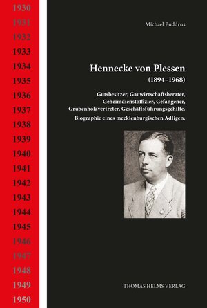 Buchcover Hennecke von Plessen (1894–1968) | Michael Buddrus | EAN 9783940207128 | ISBN 3-940207-12-8 | ISBN 978-3-940207-12-8