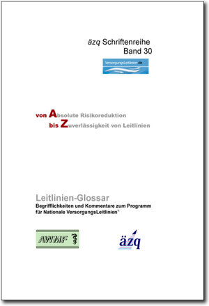 Buchcover Das Leitlinien-Glossar BD30  | EAN 9783940218018 | ISBN 3-940218-01-4 | ISBN 978-3-940218-01-8