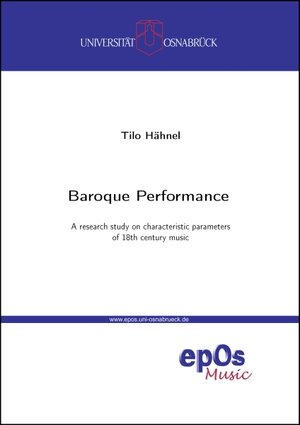 Buchcover Baroque Performance | Tilo Hähnel | EAN 9783940255402 | ISBN 3-940255-40-8 | ISBN 978-3-940255-40-2