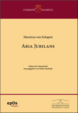 Buchcover Henricus von Schapen - Aria Jubilans zu 29 Stimmen  | EAN 9783940255488 | ISBN 3-940255-48-3 | ISBN 978-3-940255-48-8