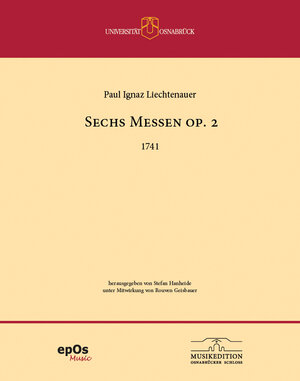 Buchcover Sechs Messen op. 2für 4 Soli, Chor zu 4 Stimmen, Orchester und Basso continuo, 1741  | EAN 9783940255693 | ISBN 3-940255-69-6 | ISBN 978-3-940255-69-3