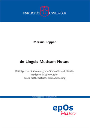 Buchcover de Linguis Musicam Notare | Markus Lepper | EAN 9783940255884 | ISBN 3-940255-88-2 | ISBN 978-3-940255-88-4