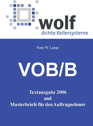 Buchcover VOB / B  | EAN 9783940378002 | ISBN 3-940378-00-3 | ISBN 978-3-940378-00-2