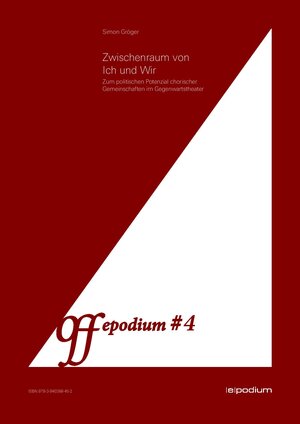 Buchcover Zwischenraum von Ich und Wir | Simon Gröger | EAN 9783940388452 | ISBN 3-940388-45-9 | ISBN 978-3-940388-45-2