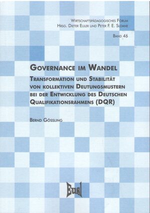 Buchcover Governance im Wandel | Bernd Gössling | EAN 9783940625366 | ISBN 3-940625-36-1 | ISBN 978-3-940625-36-6