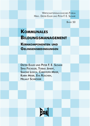 Buchcover Kommunales Bildungsmanagement | Dieter Euler | EAN 9783940625564 | ISBN 3-940625-56-6 | ISBN 978-3-940625-56-4