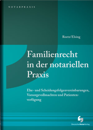 Buchcover Familienrecht in der notariellen Praxis | Wolfgang Reetz | EAN 9783940645951 | ISBN 3-940645-95-8 | ISBN 978-3-940645-95-1