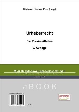 Buchcover Urheberrecht | Iris Kirchner-Freis | EAN 9783940715173 | ISBN 3-940715-17-4 | ISBN 978-3-940715-17-3