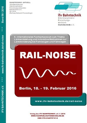 Buchcover RAIL-NOISE 2016  | EAN 9783940727510 | ISBN 3-940727-51-2 | ISBN 978-3-940727-51-0