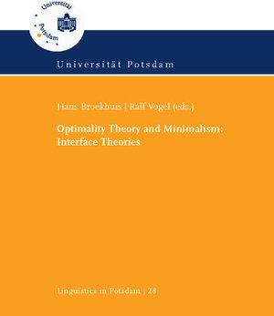 Buchcover Optimality theory and minimalism | Hedde H. Zeijlstra | EAN 9783940793614 | ISBN 3-940793-61-2 | ISBN 978-3-940793-61-4