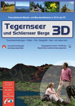 Buchcover Tegernseer und Schlierseer Berge 3D - 3D RealityMap  | EAN 9783940797087 | ISBN 3-940797-08-1 | ISBN 978-3-940797-08-7