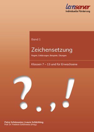 Buchcover Zeichensetzung (Band 1) | Petra Schönweiss | EAN 9783940876737 | ISBN 3-940876-73-9 | ISBN 978-3-940876-73-7