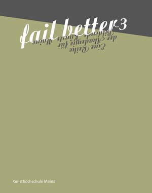 Buchcover fail better 3  | EAN 9783940892096 | ISBN 3-940892-09-2 | ISBN 978-3-940892-09-6