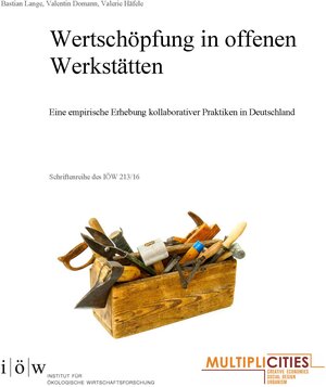 Buchcover Wertschöpfung in offenen Werkstätten | Bastian Lange | EAN 9783940920164 | ISBN 3-940920-16-9 | ISBN 978-3-940920-16-4