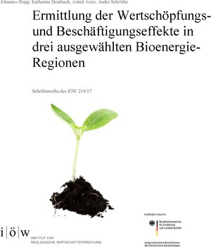 Buchcover Ermittlung der Wertschöpfungs- und Beschäftigungseffekte in drei ausgewählten Bioenergie-Regionen | Johannes Rupp | EAN 9783940920171 | ISBN 3-940920-17-7 | ISBN 978-3-940920-17-1