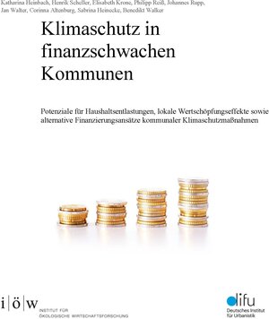 Buchcover Klimaschutz in finanzschwachen Kommunen | Katharina Heinbach | EAN 9783940920232 | ISBN 3-940920-23-1 | ISBN 978-3-940920-23-2