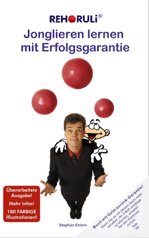 Buchcover Jonglieren lernen mit Erfolgsgarantie (Taschenbuch) | Stephan Ehlers | EAN 9783940965004 | ISBN 3-940965-00-6 | ISBN 978-3-940965-00-4