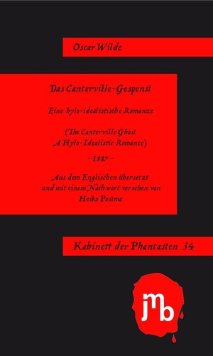 Buchcover Das Canterville-Gespenst | Oscar Wilde | EAN 9783940970251 | ISBN 3-940970-25-5 | ISBN 978-3-940970-25-1