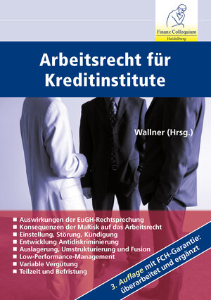 Buchcover Arbeitsrecht für Kreditinstitute | Anton Michael Bauer | EAN 9783940976321 | ISBN 3-940976-32-6 | ISBN 978-3-940976-32-1