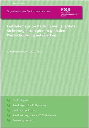 Buchcover Leitfaden zur Gestaltung von Qualitätssicherungsstrategien in globalen Wertschöpfungsnetzwerken | Gisela Lanza | EAN 9783940991195 | ISBN 3-940991-19-8 | ISBN 978-3-940991-19-5