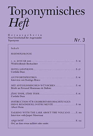 Buchcover Toponymisches Heft Nr. 3 | Cordula Daus | EAN 9783940999368 | ISBN 3-940999-36-9 | ISBN 978-3-940999-36-8