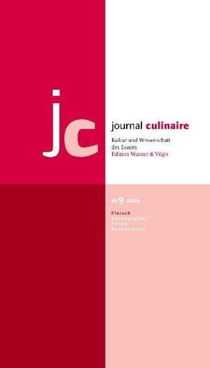 Buchcover journal culinaire. Kultur und Wissenschaft des Essens  | EAN 9783941121096 | ISBN 3-941121-09-X | ISBN 978-3-941121-09-6